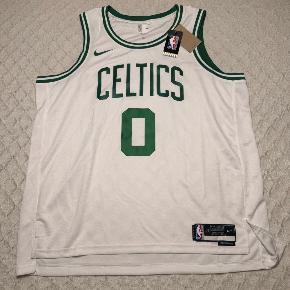 New Nike NBA Quick-Dry Basketball Jersey Boston Celtics, Jayson Tatum #0 XXL